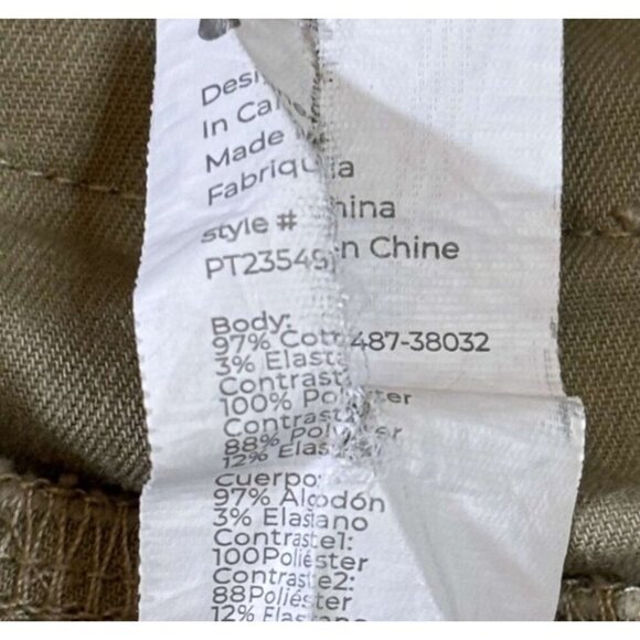 Mens Fabletics Beige Lightweight Khaki Chino Pants W/ Zippered Pockets 38x32 - Picture 9 of 9